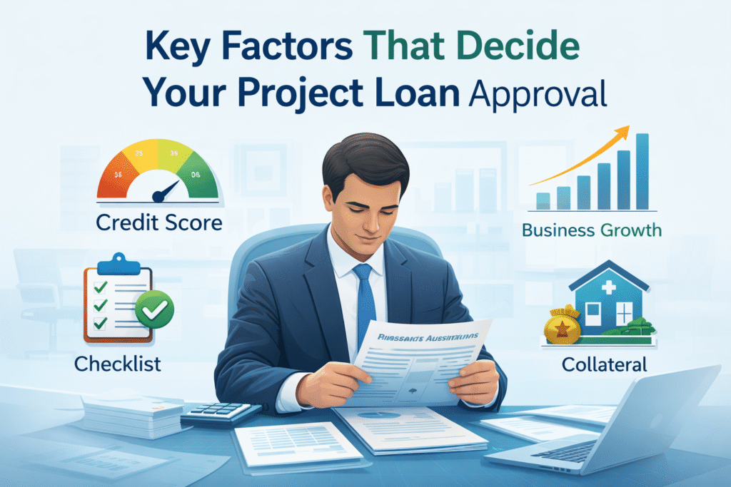 project loan eligibility factors infographic