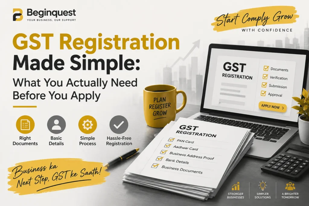 GST registration documents and requirements before applying